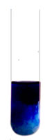 blue copper(II) hydroxide precipitate